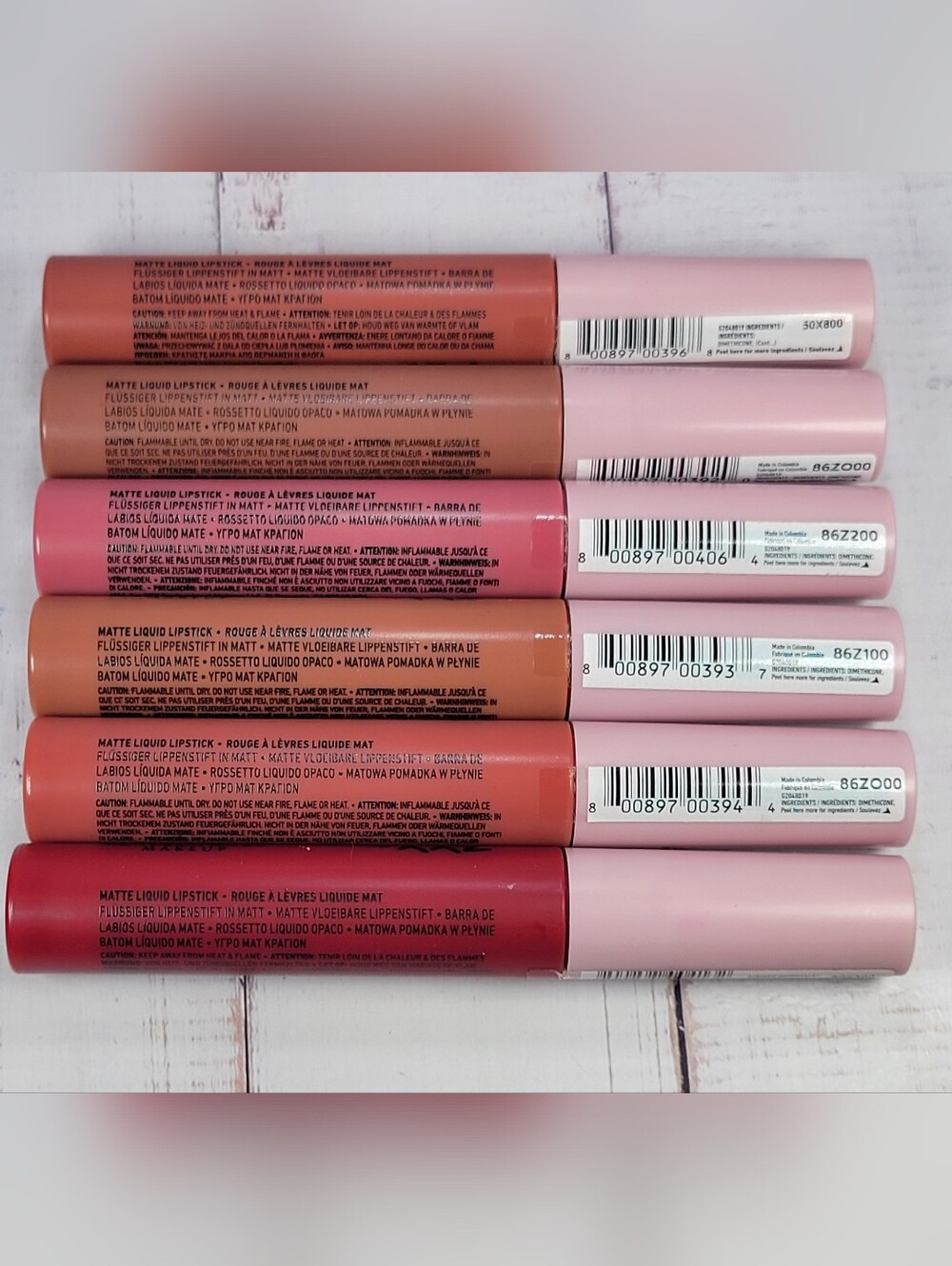 NYX 6 Piece Lip Lingerie XXL Long-Lasting Matte Liquid Lipstick Bundle NEW! - Picture 4 of 9